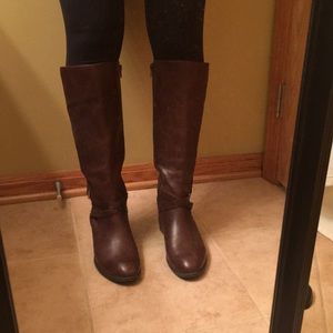 Tall brown boots